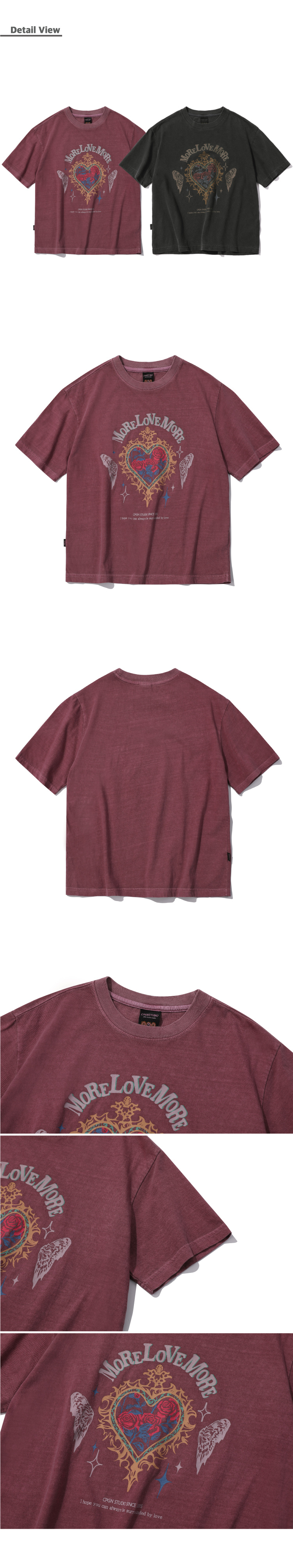 【CPGN STUDIO】24SS★ MORE LOVE Pigment Crop Short Sleeve T MUSINSA | CPGN STUDIO MORE LOVE Pigment Crop Short-sleeved T