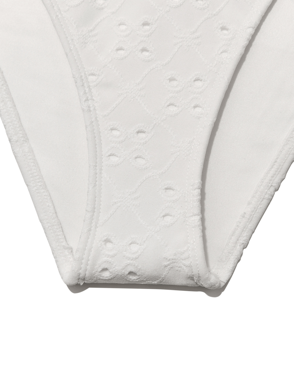 MUSINSA | GLOWNY FRILL HIGH CUT BIKINI BOTTOM (WHITE)
