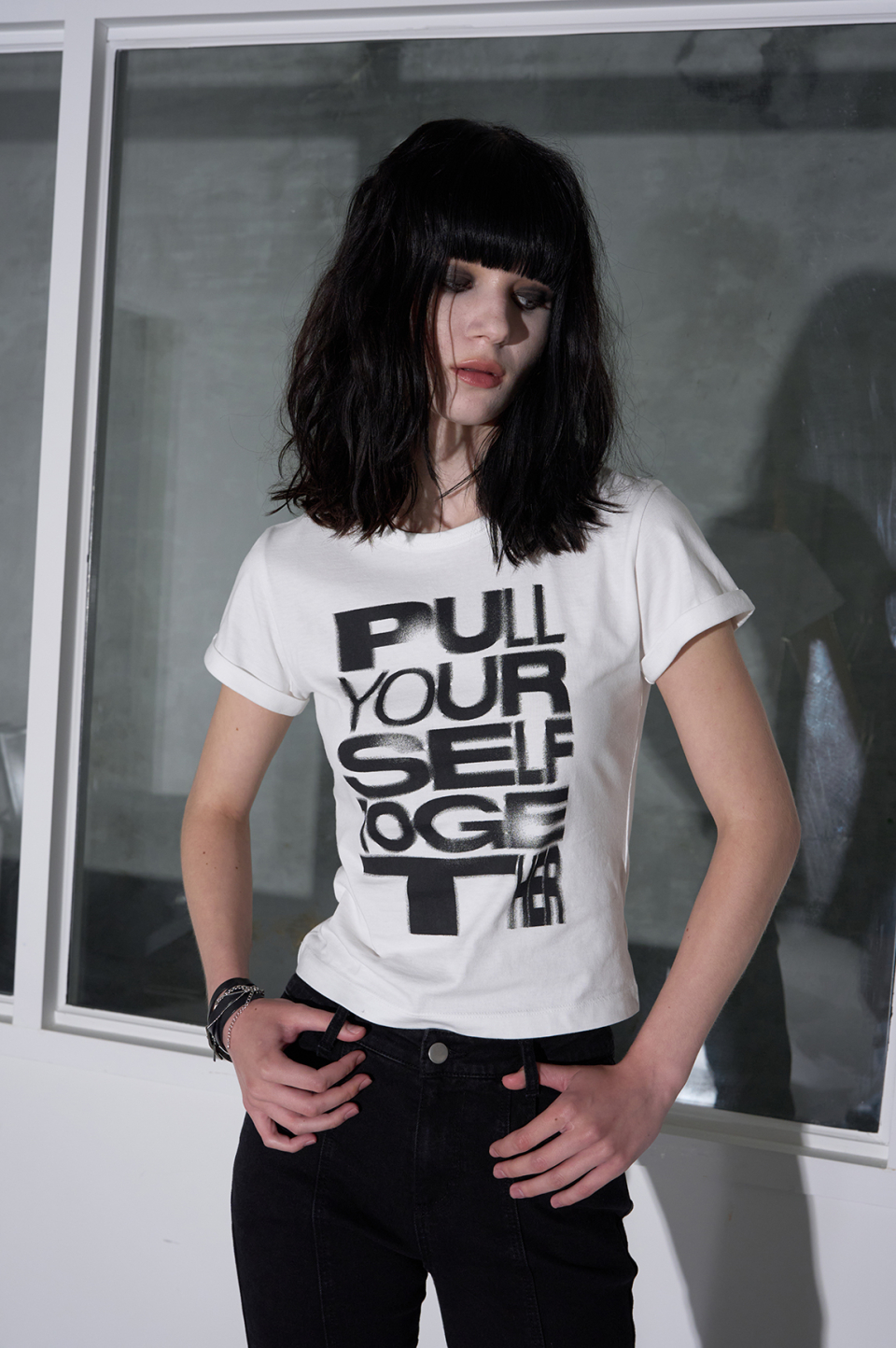 MUSINSA公式 | HELENE PARIS SELF TOGETHER Artwork Half Sleeve