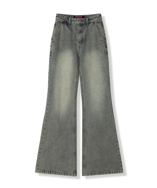 Back Slender Bootscut Jeans LIGHT BLUE
