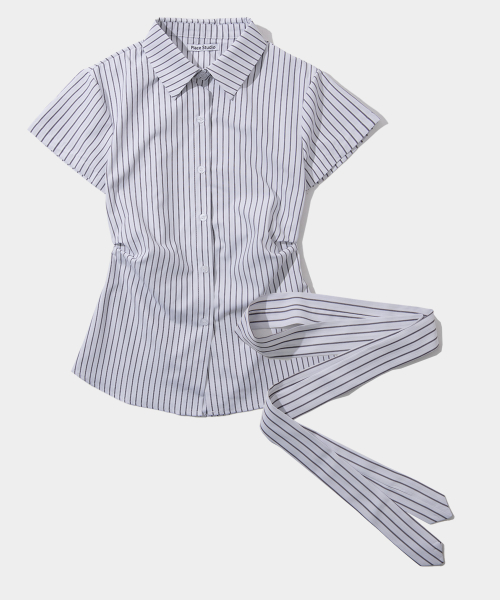 Комплект из рубашки Slim Fit с галстуком [White]