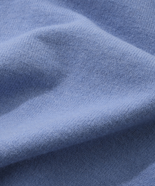 Женский кроп-трикотаж с логотипом C Turtle Neck Blue