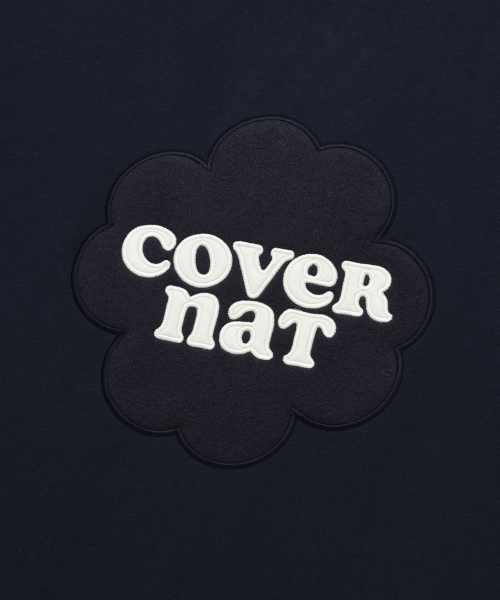 Свитшот Clover Heart Mock Neck String Navy