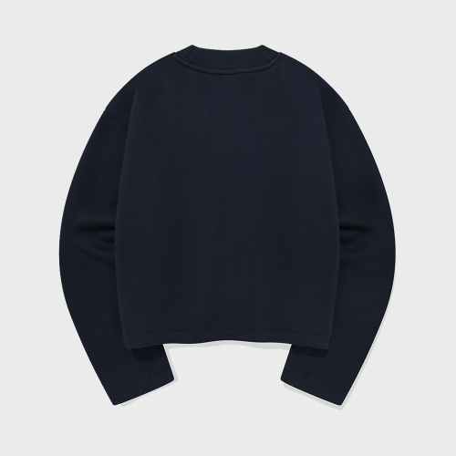 Свитшот Clover Heart Mock Neck String Navy