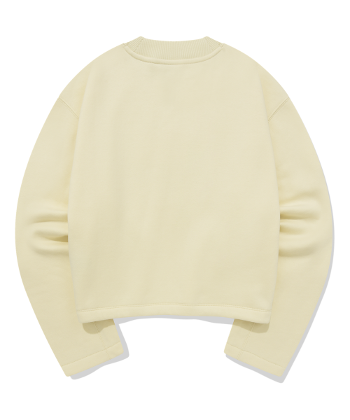 Женский свитшот Clover Heart Mock Neck String в цвете Butter