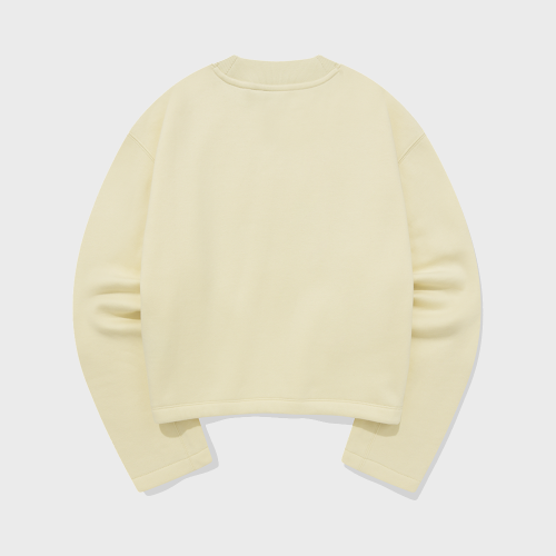 Женский свитшот Clover Heart Mock Neck String в цвете Butter