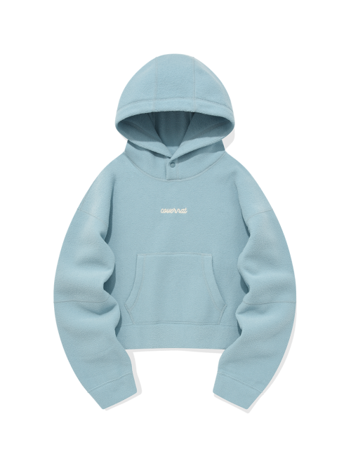 Женское худи из плотного флиса Sky Blue