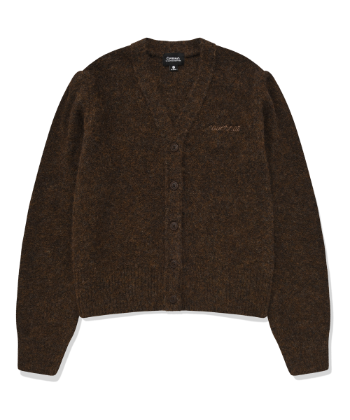 Женский пушистый кардиган Brown