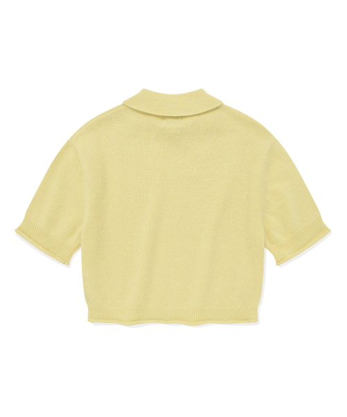 Женский ангоровый полуниткт с воротником Yellow