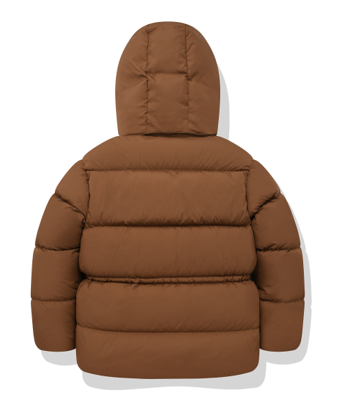женское средний теплый пуховик Brown