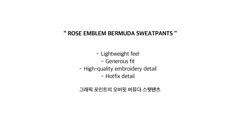 ☆送料・関税込☆GRAILZ★ROSE EMBLEM BERMUDA SWEATPANTS★ ☆送料・関税込☆GRAILZ☆ROSE EMBLEM BERMUDA SWEATPANTS