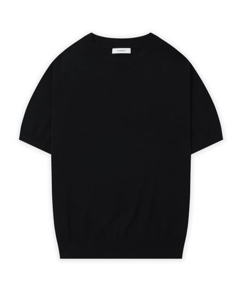 Круглый вязаный топ Nature Cotton100 с коротким рукавом, 4 colors