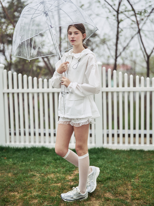 [BLUME] Прозрачная ветровка (White)