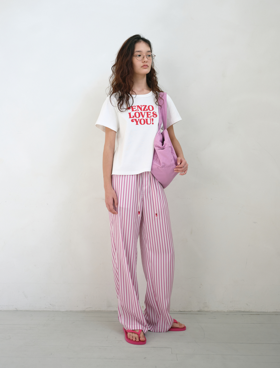パンツ [ENZO BLUES] Spread Stripe Banding Pants MUSINSA | ENZO BLUES Spread Stripe Banding Pants (Pink)
