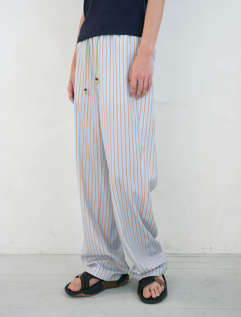 パンツ [ENZO BLUES] Spread Stripe Banding Pants MUSINSA | ENZO BLUES Spread Stripe Banding Pants (Pink)