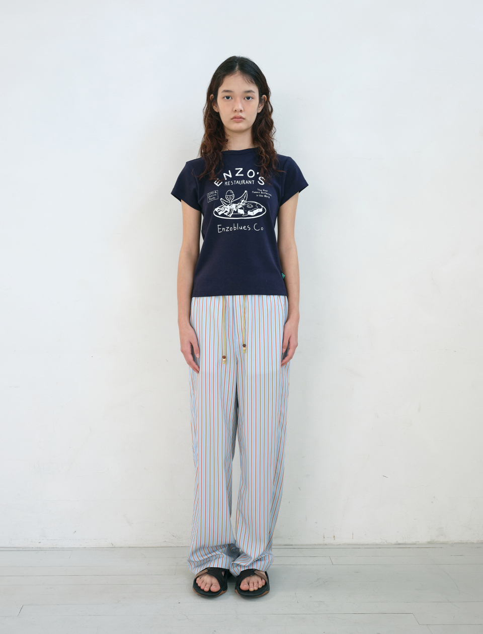 パンツ [ENZO BLUES] Spread Stripe Banding Pants MUSINSA | ENZO BLUES Spread Stripe Banding Pants (Pink)