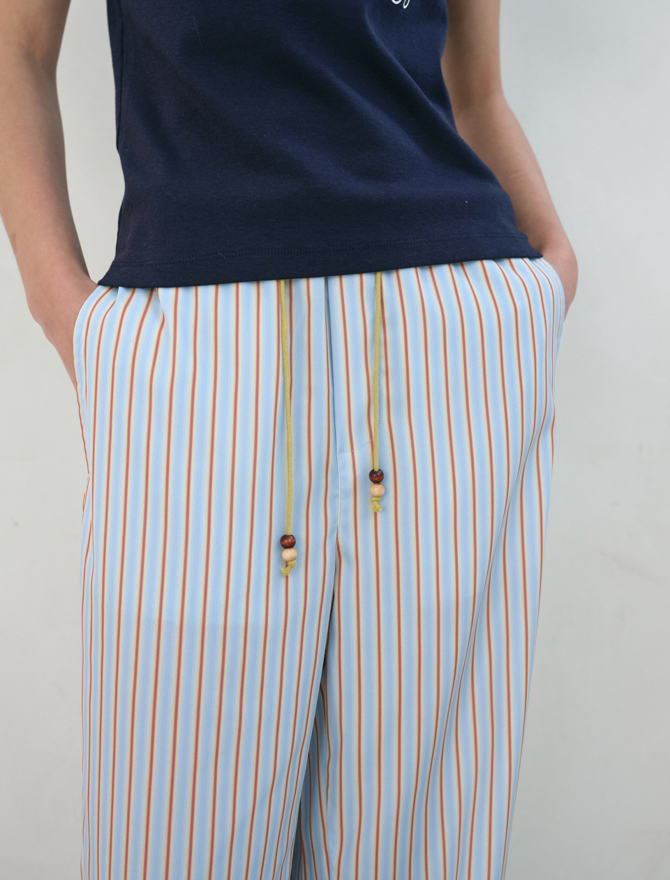 パンツ [ENZO BLUES] Spread Stripe Banding Pants MUSINSA | ENZO BLUES Spread Stripe Banding Pants (Pink)