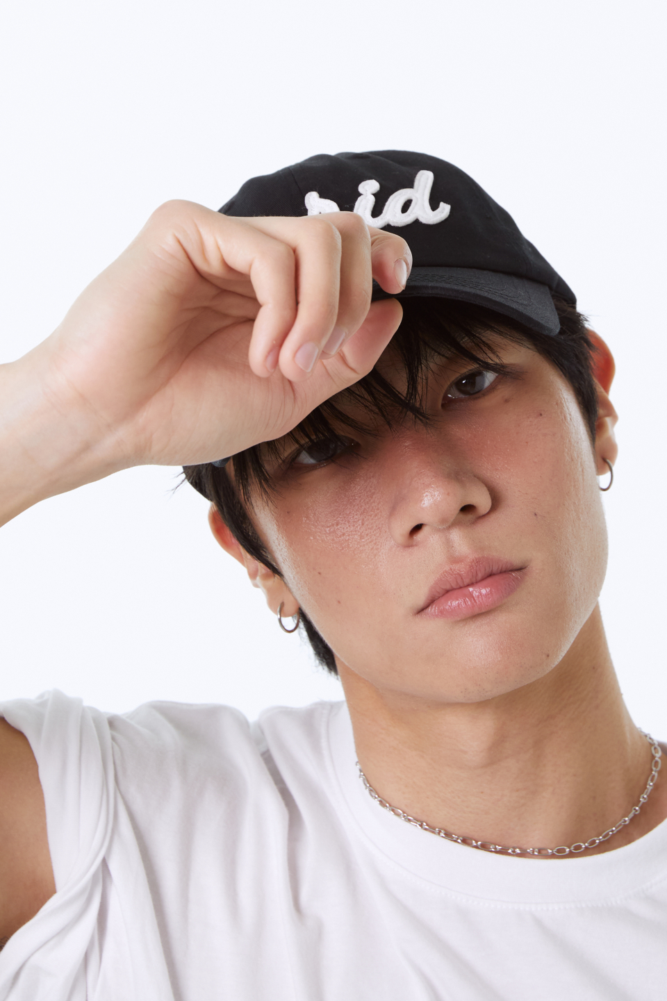 MUSINSA | ONRIDPROJECT Applique Twill Logo Ball Cap - Black