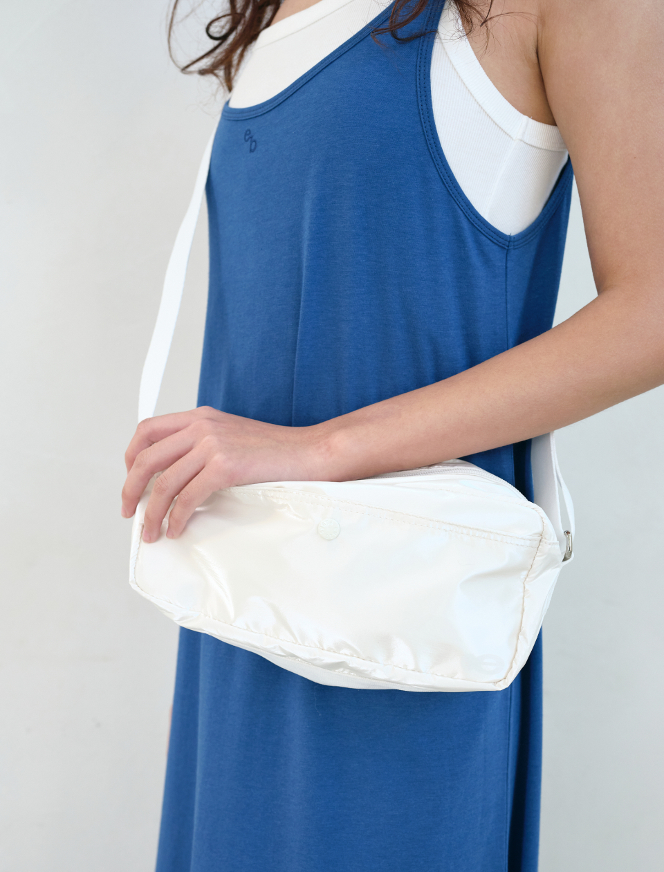 ENZO BLUES☆Easy Luster Cross Bag MUSINSA | ENZO BLUES Easy Luster Cross Bag (White)