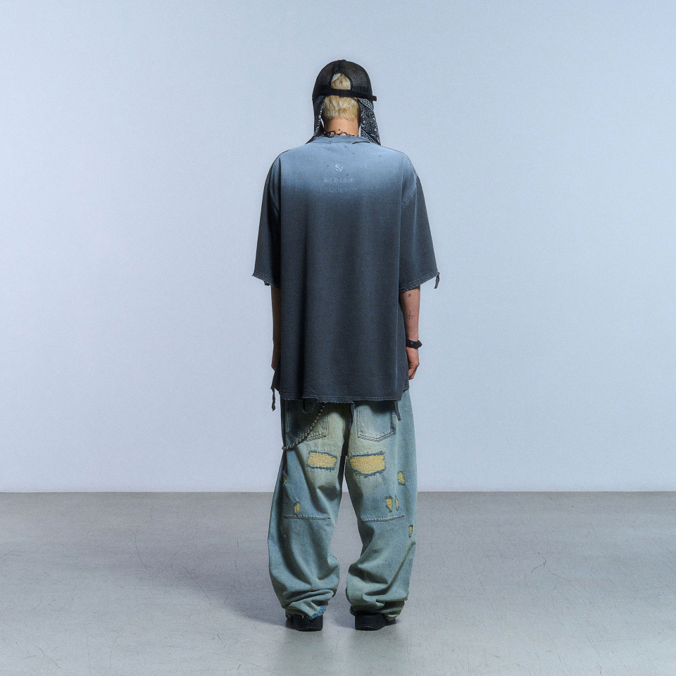 SCHISM INDUCING ■ BORO T SHIRT MUSINSA | SCHISM INDUCING BORO T SHIRT_CHARCOAL