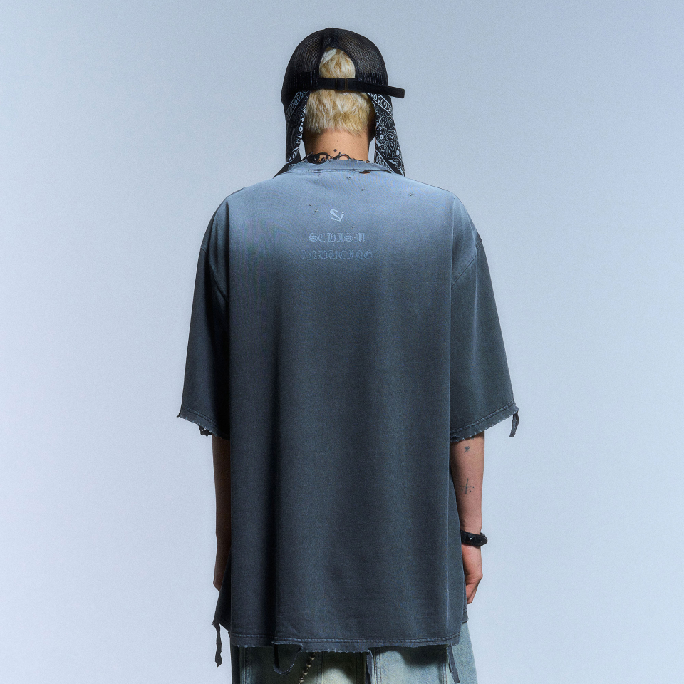 SCHISM INDUCING ■ BORO T SHIRT MUSINSA | SCHISM INDUCING BORO T SHIRT_CHARCOAL