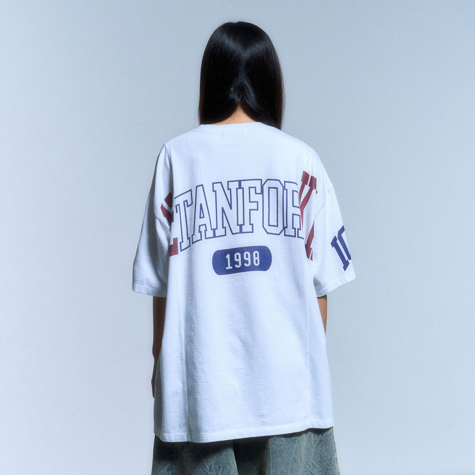 【SCHISM INDUCING】 FAKE REWORKED T SHIRT ★韓国の大人気 セール】【SCHISM INDUCING】FAKE REWORKED T SHIRT_IVORY（T