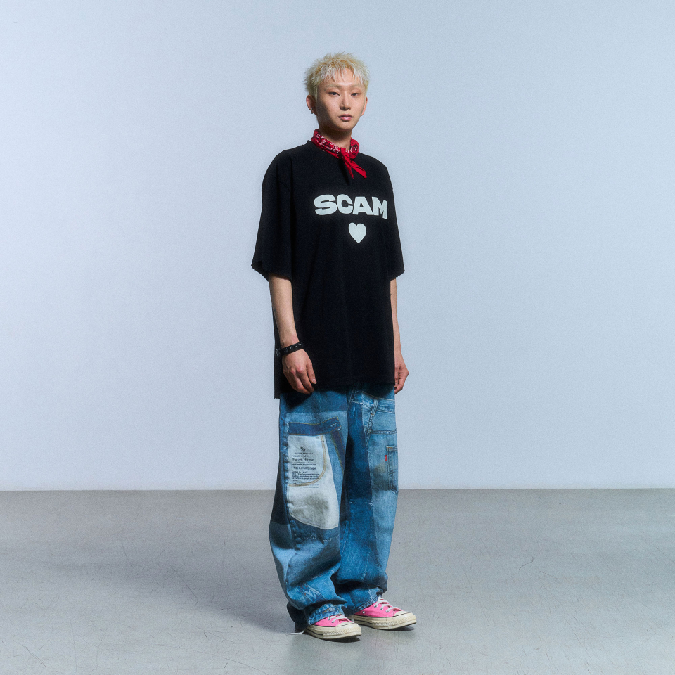 MUSINSA | SCHISM INDUCING SCAM JEANS_BLUE