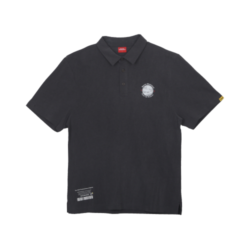 CYCLING HALF SLEEVE COLLARED T-SHIRT (DARK GREY)