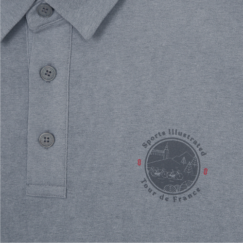 CYCLING HALF SLEEVE COLLARED T-SHIRT (DARK SKYBLUE)