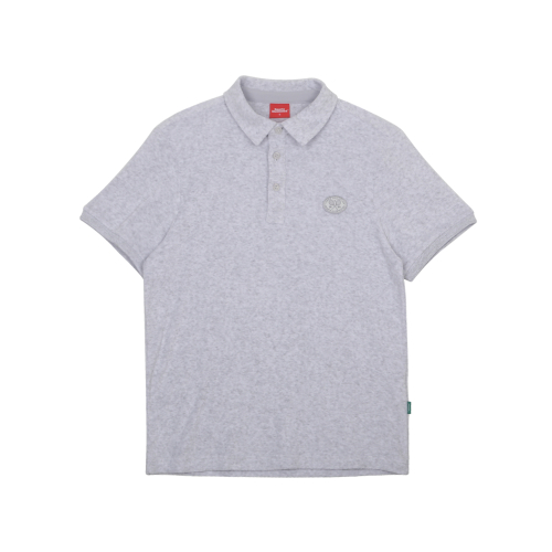 TENNIS HALF SLEEVE COLLARED T-SHIRT (MELANGE GREY)