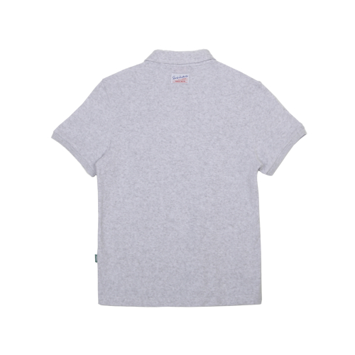 TENNIS HALF SLEEVE COLLARED T-SHIRT (MELANGE GREY)