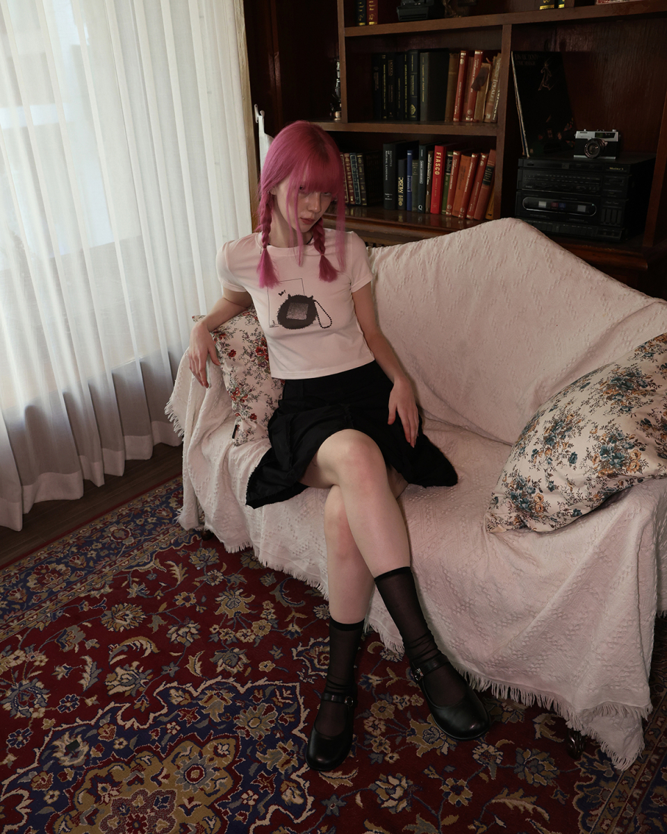 MUSINSA公式 | REHEAT Tamagotchi graphic T-shirt