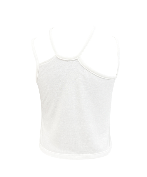 SLEEVELESS CROP TOP WHITE