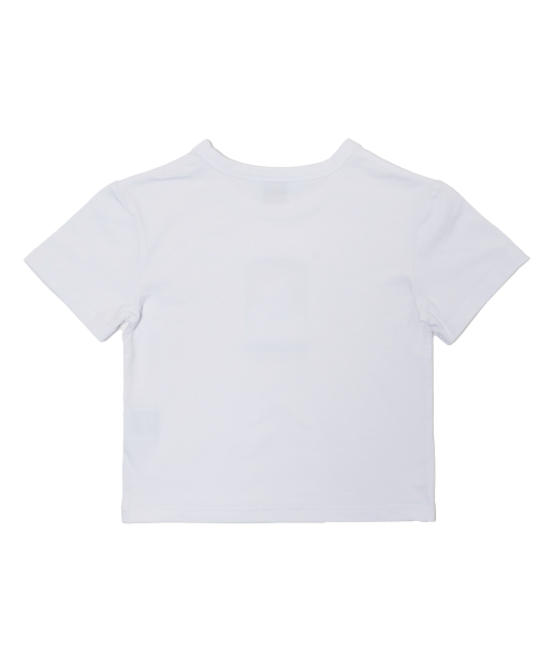 ORIGINAL FACE STRETCH CROP TEE WHITE