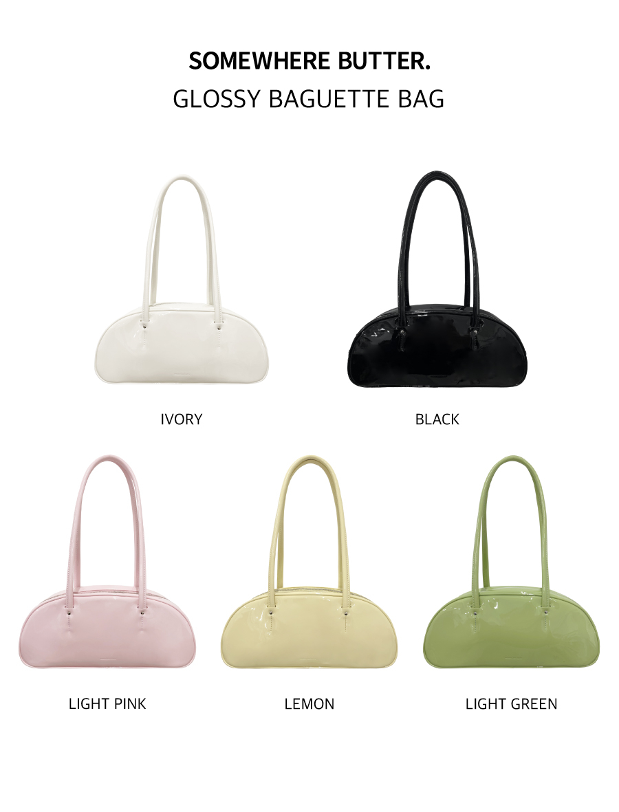 バッグ・カバンその他 [SOMEWHEREBUTTER] GLOSSY BAGUETTE BAG MUSINSA | SOMEWHEREBUTTER Glossy Baguette Bag - 5color