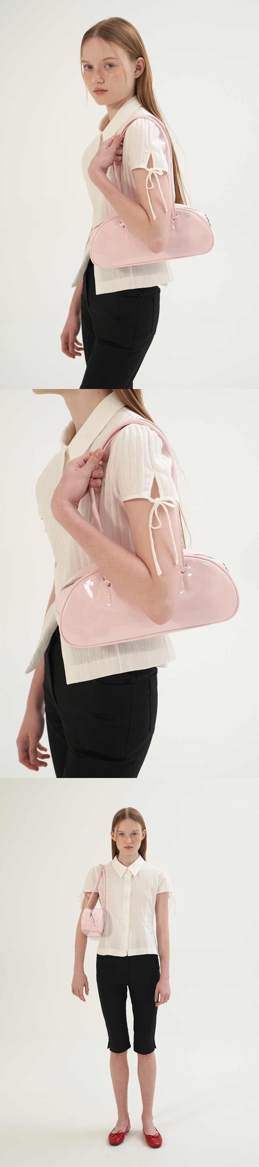 ☆送料・関税込☆SOMEWHERE BUTTER★Glossy baguette bag★ MUSINSA | SOMEWHEREBUTTER baguette bag - butter cream