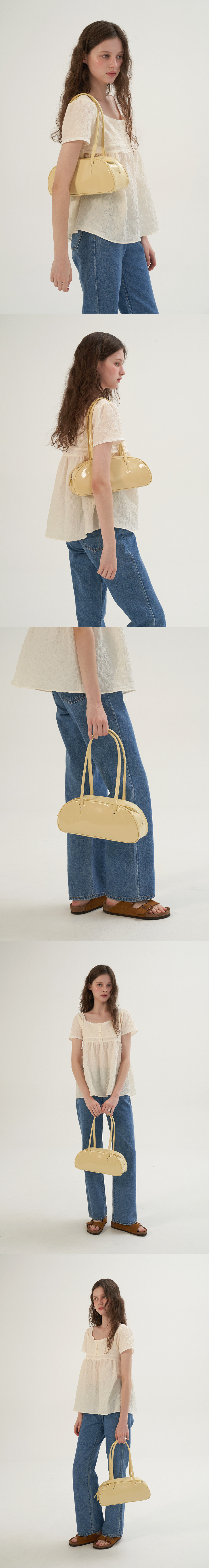 バッグ・カバンその他 [SOMEWHEREBUTTER] GLOSSY BAGUETTE BAG MUSINSA | SOMEWHEREBUTTER Glossy Baguette Bag - 5color