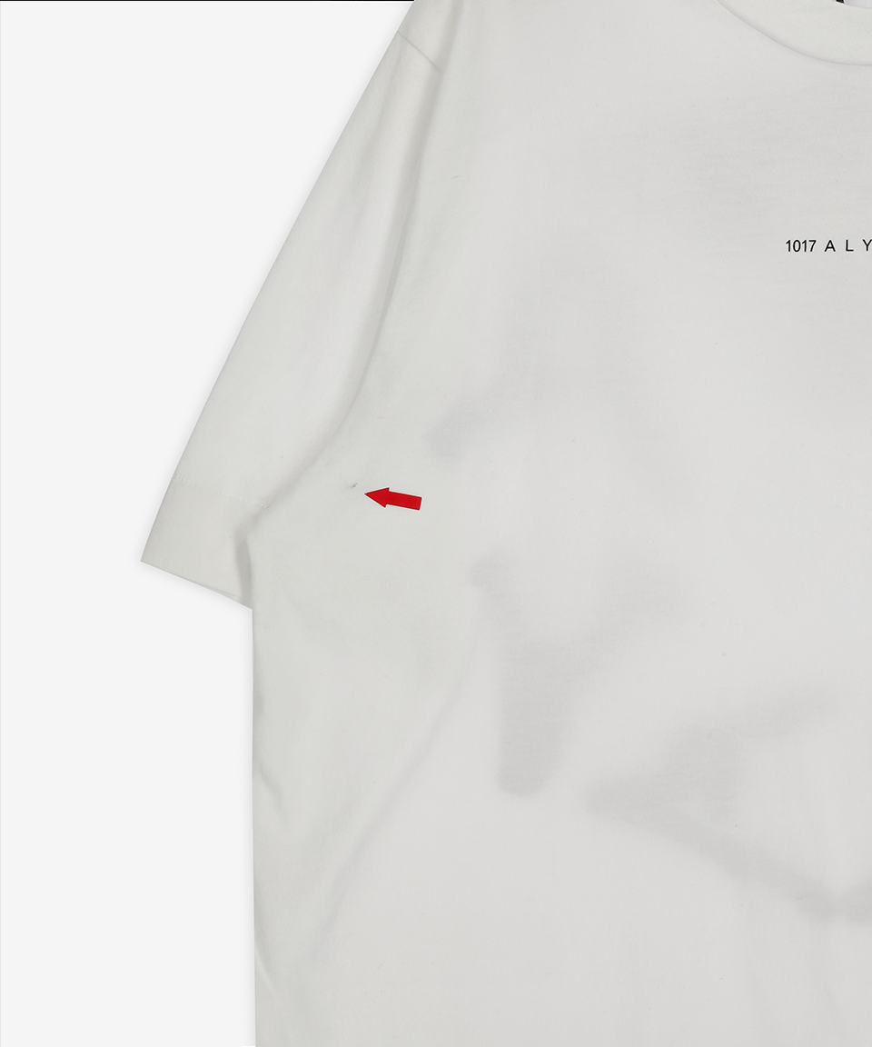 Tシャツ・カットソー ALYX Melt Circle Logo Short Sleeve T-Shirt White AAUTS0288FA Buy 1017 ALYX 9SM Melt Circle Logo Short-Sleeve Tee 'White