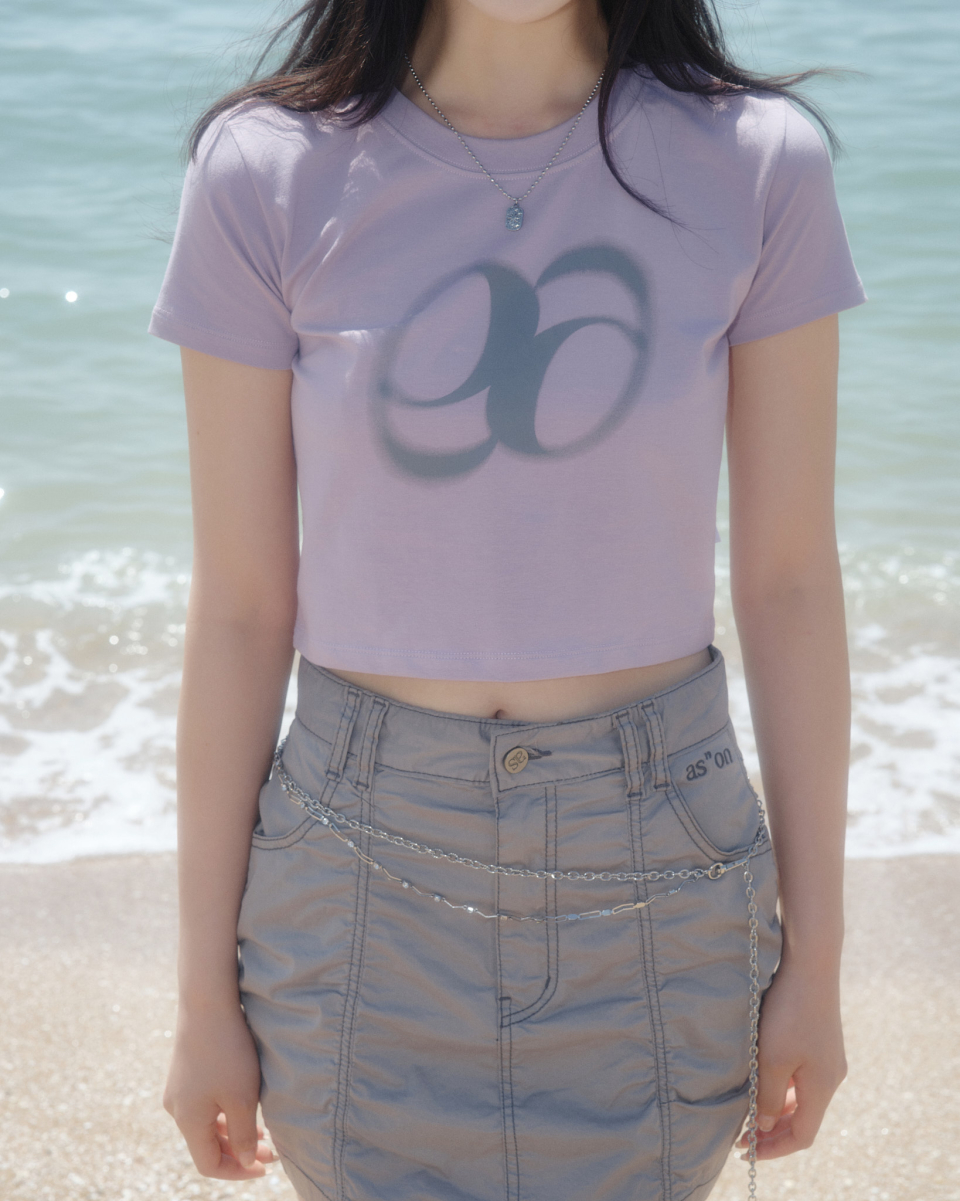 ★ason★ HOLIDAY CROPPED TSHIRT PALEPURPLE P0000BSO000A MUSINSA | ASON HOLIDAY CROPPED T-SHIRT / PALE-PURPLE