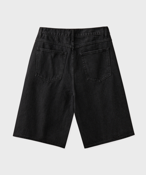 BERMUDA DENIM SHORTS [WASHED BLACK]