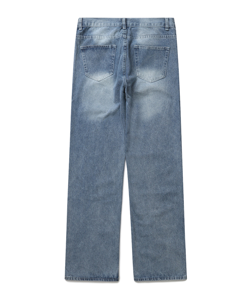 Свободные прямые джинсы (Vintage Light Blue)