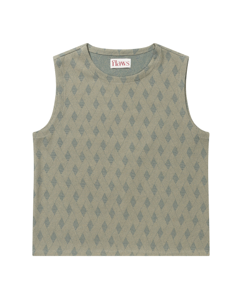 Denim Argyle Sleeveless