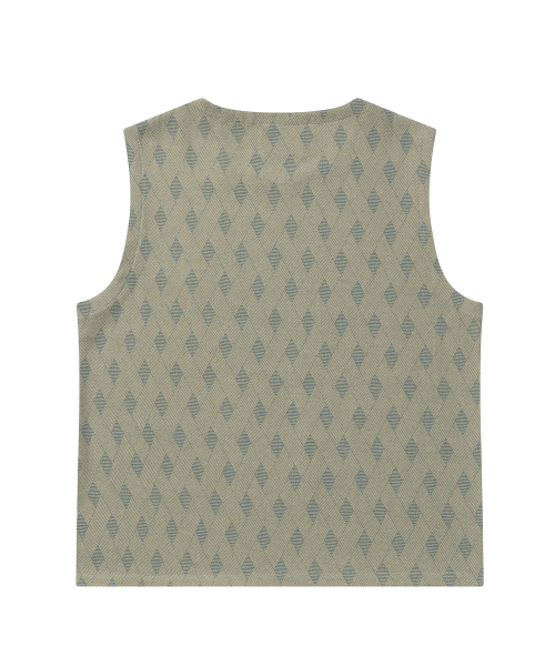 Denim Argyle Sleeveless