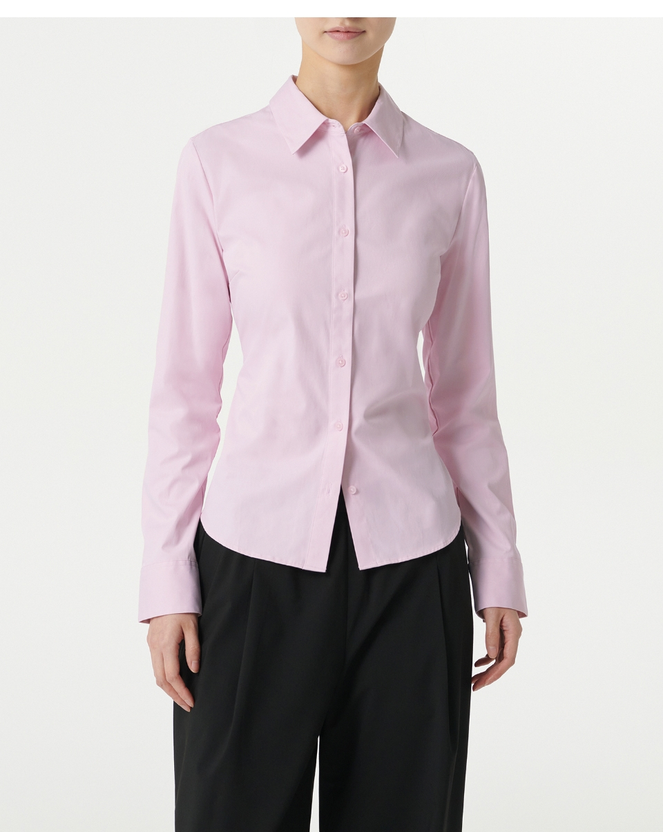 WOMENS SLIM FIT SHIRT #韓韶禧同款! - 9 COLORS PINK