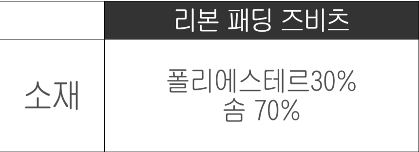 왕 패딩 리본 자비츠 즈비츠 세트 5type 상세 이미지 2