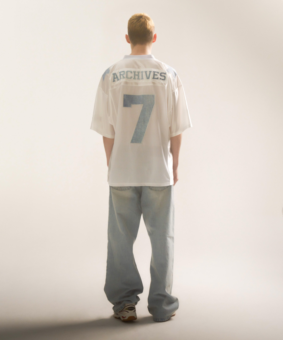 MUSINSA公式 | 2000ARCHIVES 2000 Football T-Shirt (Navy)