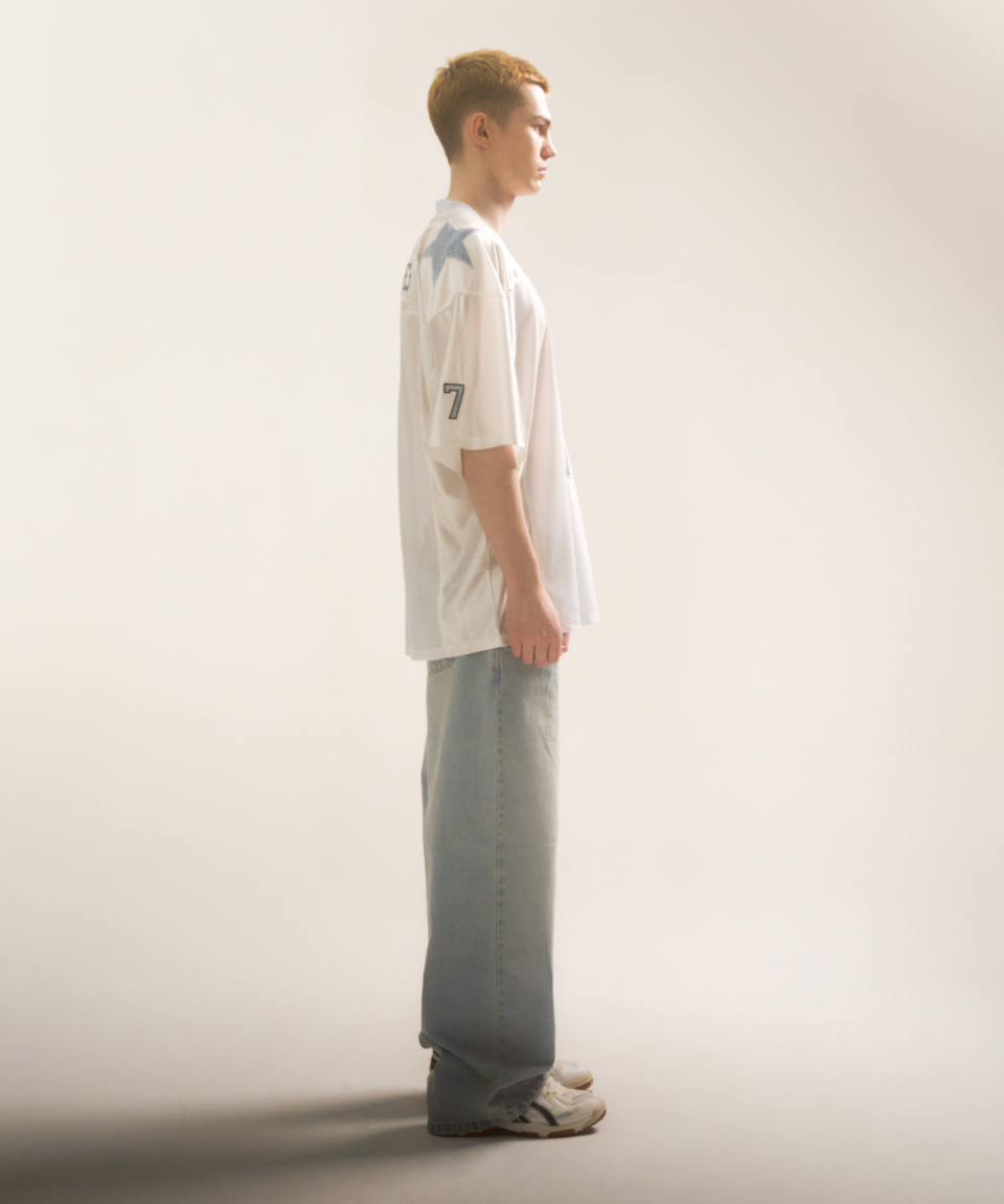 トップス 2000archives 2000 Football T-Shirt Denim 2000archives】23SS 2000 Football T-Shirts (Denim