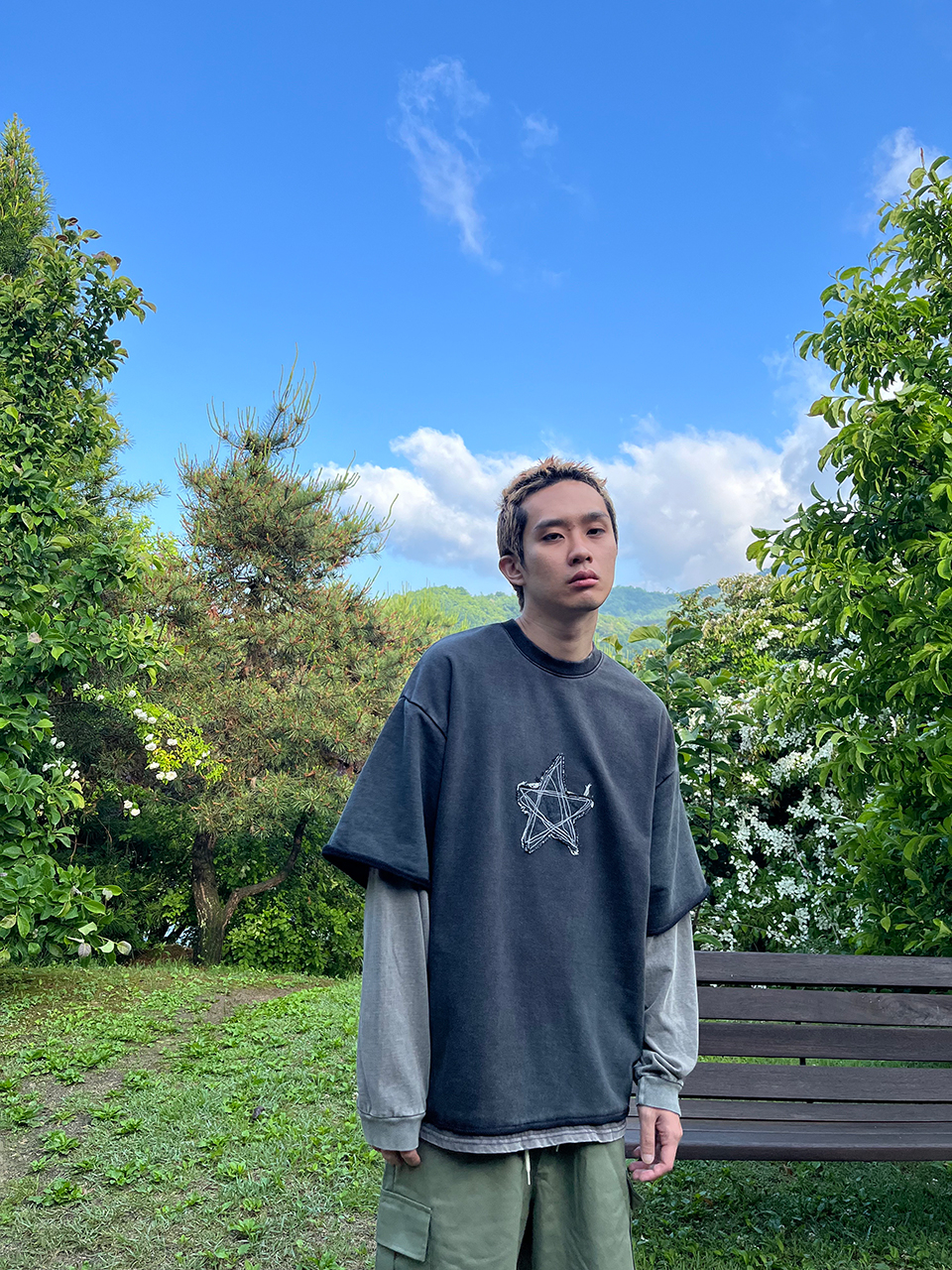 人気 ☆SK8ER ROCK☆ DOODLE STAR PIGMENT LAYERED T-SHIRT MUSINSA | SK8ER ROCK Doodle Star Pigment Layered T-Shirt