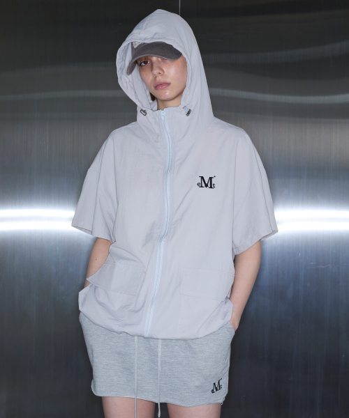 TRACK POLY HALF JACKET (2Color)