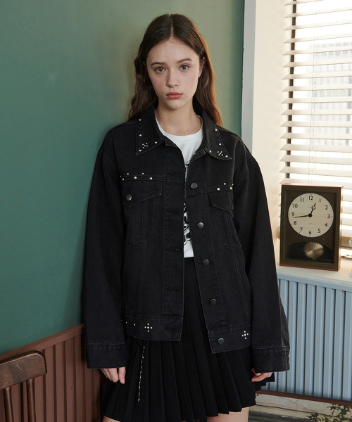 Джинсовка с заклепками [Black]